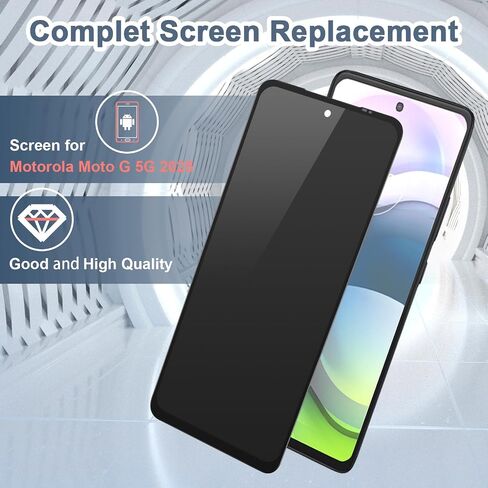 for Motorola Moto G 5G 2025 Screen Replacement for Moto G 5G 2025 6.7" XT2513-1 XT2513-2 XT2513V Incell LCD Display Touch Screen Digitizer Assembly Replacement (Black) in Kuwait