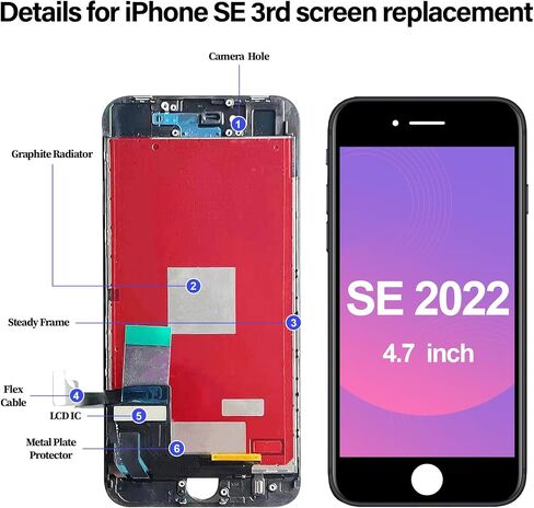 for iPhone SE 2022/3rd Generation Screen Replacement in Kuwait