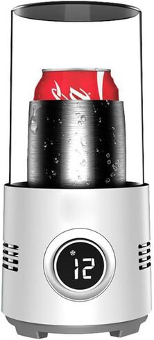 Portable Mini Refrigeration Rapid Cup Heating Cooler, Cool and Heat Smart Cup, 2C - 60C Fast Cooling Heating, One Key to Start in Saudi Arabia