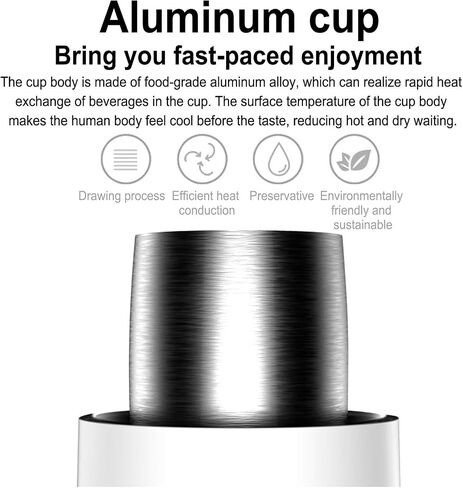 Portable Mini Refrigeration Rapid Cup Heating Cooler, Cool and Heat Smart Cup, 2C - 60C Fast Cooling Heating, One Key to Start in Saudi Arabia