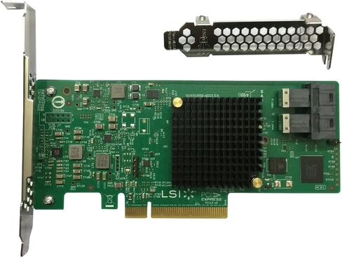 LSI SAS3008 9300-8I IT-Mode HBA JBOD PCI-E 3.0 SATA/SAS 8-Port 12Gb/s ZFS FreeNAS unRAID 2* SFF-8643 SATA Cable in Kuwait