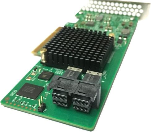 LSI SAS3008 9300-8I IT-Mode HBA JBOD PCI-E 3.0 SATA/SAS 8-Port 12Gb/s ZFS FreeNAS unRAID 2* SFF-8643 SATA Cable in Kuwait