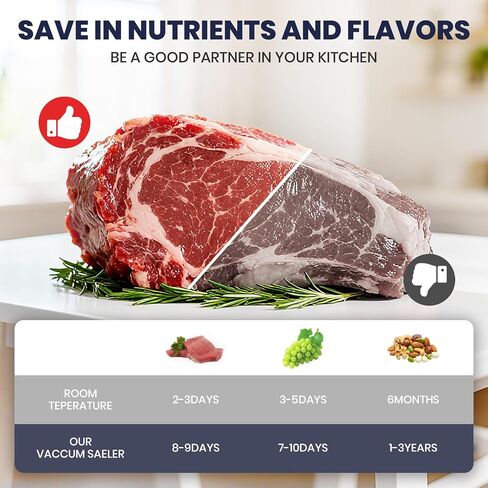 Portable food vacuum sealer,Handheld Vacuum Sealer, Compact Food Storage System, 15 Reusable Sous Vide Bags, for Kitchen, Home, BBQ, Travel& Storage in Kuwait