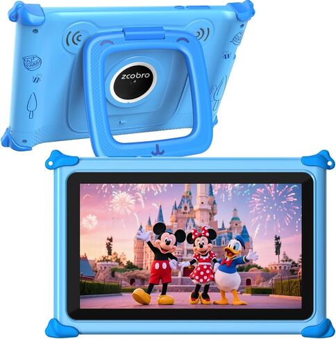 Kids Tablet 7 inch Tablet for Kids 3-12 32GB Toddler Children's Tablets with WiFi, YouTube, Baby Tablets with Shockproof Case, IPS Screen Parental Control GMS Education Games for Girls Boys (Purple) in Kuwait