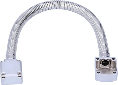 Fabater Door Loop Wire Protector, Stainless Steel Cable Protector Tube for Access Control Door Cable Protection, Exposed Mount 19.7in Corrugated Pipe with 0.7in OD for Wiring Neat in Kuwait