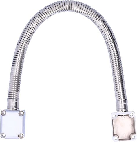 Fabater Door Loop Wire Protector, Stainless Steel Cable Protector Tube for Access Control Door Cable Protection, Exposed Mount 19.7in Corrugated Pipe with 0.7in OD for Wiring Neat in Kuwait