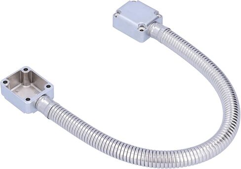 Fabater Door Loop Wire Protector, Stainless Steel Cable Protector Tube for Access Control Door Cable Protection, Exposed Mount 19.7in Corrugated Pipe with 0.7in OD for Wiring Neat in Kuwait