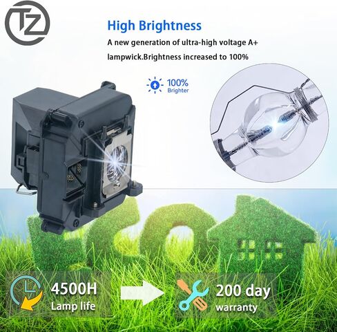 A+ Quality for Epson ELPLP68 Powerlite Home Cinema 3010 3020 3010E 3020UBE EH-TW5900 EH-TW6000W EH-TW5910 EH-TW6100 H421A H421C H422A H422C H450A H450C V13H010L68 Replacement Projector Lamp in Kuwait