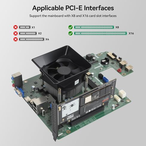 ELUTENG Dual-Slot NVMe to PCIe and NVMe PCIe 4.0 Adapter in Kuwait