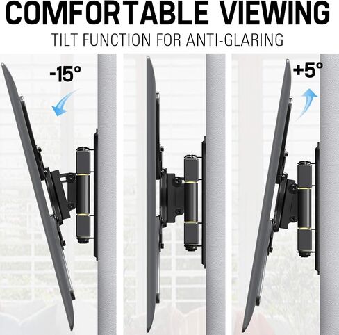 Mounting Dream Full Motion TV Wall Mount - 26 to 55 Inch, Swivel & Extend 16.7 Inch, VESA 400x400mm, 77LBS in Kuwait