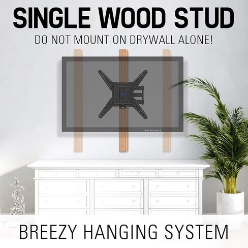 Mounting Dream Full Motion TV Wall Mount - 26 to 55 Inch, Swivel & Extend 16.7 Inch, VESA 400x400mm, 77LBS in Kuwait