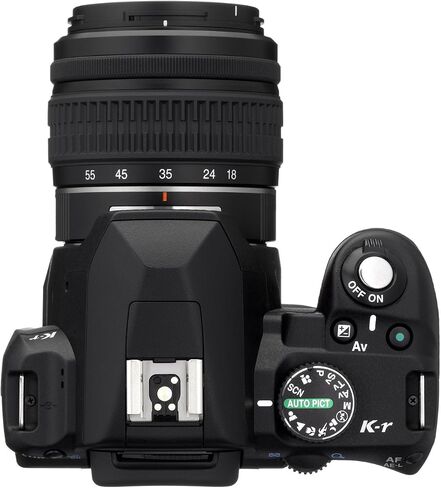 Pentax K-r 12.4 MP Digital SLR Camera with 3.0-Inch LCD and 18-55mm f/3.5-5.6 Lens (Black) in Kuwait