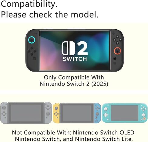 DTOL for Nintendo Switch 2 Screen Protector Tempered Glass 7.9'' [2025], 9H Hardness Anti-Scratch, Auto-Dust Removal, Bubble Free, 30s Installation, with Alignment Frame Full Coverage HD Clear 2 Pack in Kuwait