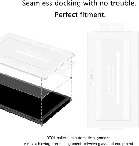 DTOL for Nintendo Switch 2 Screen Protector Tempered Glass 7.9'' [2025], 9H Hardness Anti-Scratch, Auto-Dust Removal, Bubble Free, 30s Installation, with Alignment Frame Full Coverage HD Clear 2 Pack in Kuwait
