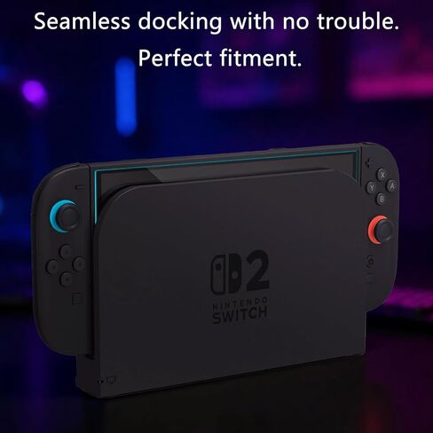 DTOL for Nintendo Switch 2 Screen Protector Tempered Glass 7.9'' [2025], 9H Hardness Anti-Scratch, Auto-Dust Removal, Bubble Free, 30s Installation, with Alignment Frame Full Coverage HD Clear 2 Pack in Kuwait