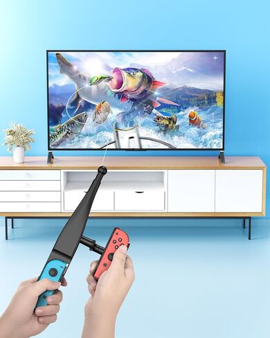 MENEEA Fishing Rod for Nintendo Switch, Fishing Games Accessories Kit in Saudi Arabia
