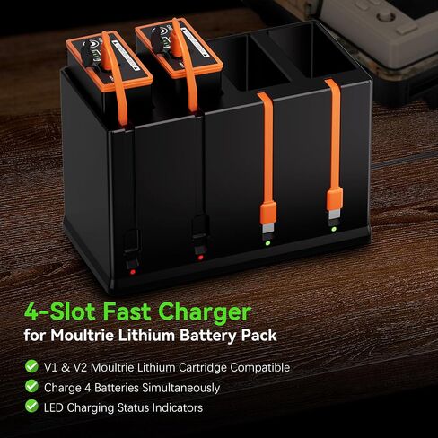 Lesaps 4-Slot Battery Charger for Moultrie Edge Battery Pack in Kuwait