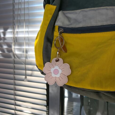 Universal Smart Tag Holder, Fit for Airtag, Tile Mate/Life 360, Key Fob and More GPS Tracker, PU Leather Flower Case 4 Pack in Kuwait