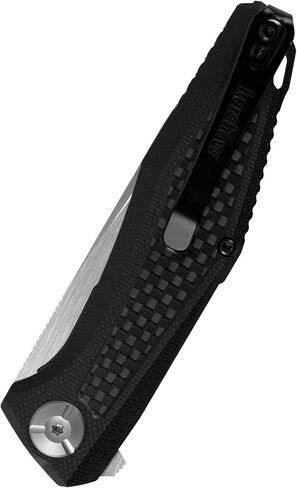 Kershaw Atmos Pocket Knife, Black Carbon Fiber, 3 Inch Drop Point Blade in Kuwait
