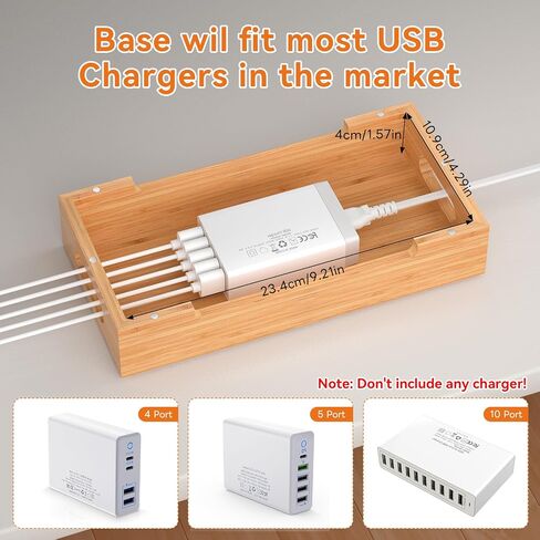 Pezin & Hulin Bamboo Charging Station for Multiple Device Phone Watch Stand in Kuwait