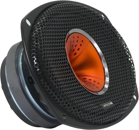 Warzone WZ69Si 6x9-Inch Car Audio Midrange Speaker with Aluminum Dome Tweeter, 1200W Max, 4 Ohm, 30 oz Magnet, Black Steel Basket, Single in Saudi Arabia