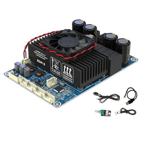TPA3255 DSP PC UI 300W x 2 Stereo Bluetooth 5.3 High Power Audio Amplifier Board, DC18-48V AUX Input with Volume Control for Home Theater and Speakers DIY BDM8 in Saudi Arabia