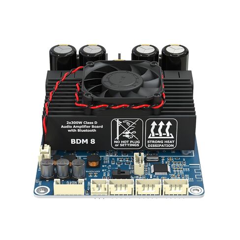 TPA3255 DSP PC UI 300W x 2 Stereo Bluetooth 5.3 High Power Audio Amplifier Board, DC18-48V AUX Input with Volume Control for Home Theater and Speakers DIY BDM8 in Saudi Arabia