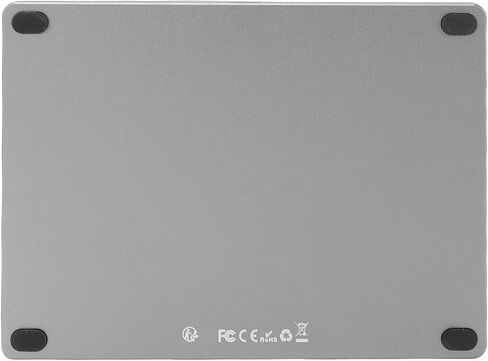Wired USB Trackpad, Large 5.4 Inch Slim Aluminum Alloy Touchpad with Multi Gesture Support, Ideal for Computer Desktop Laptop for Wins 11, 10 and for OS X (Black) in Kuwait
