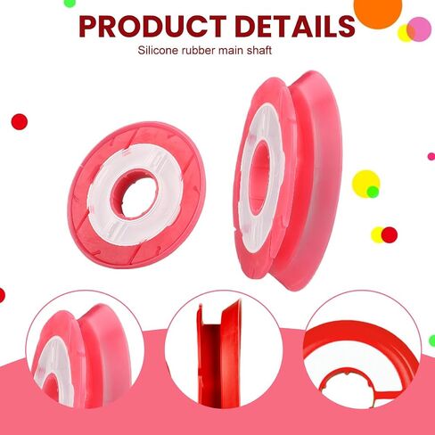 10Pcs 5.9CM Multi-Color Round Silicone Fishing Line Storage Holders Fishing String Reel Spools Lines Keeper Fishing-Rig Organizer in Kuwait