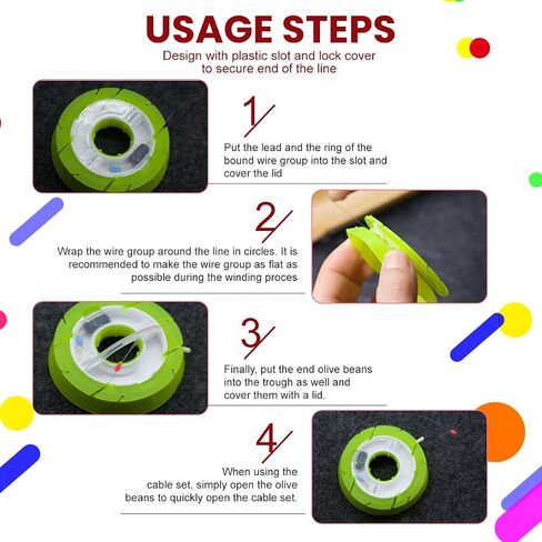 10Pcs 5.9CM Multi-Color Round Silicone Fishing Line Storage Holders Fishing String Reel Spools Lines Keeper Fishing-Rig Organizer in Kuwait