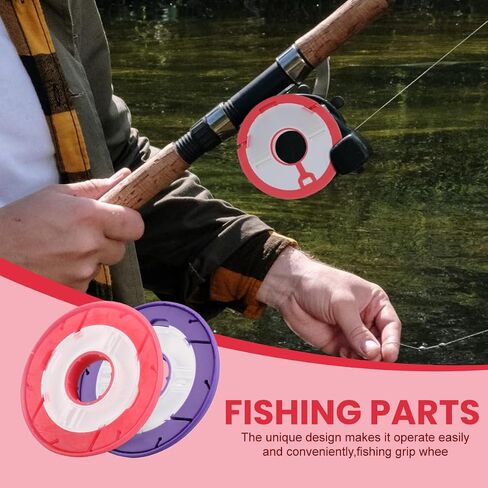 10Pcs 5.9CM Multi-Color Round Silicone Fishing Line Storage Holders Fishing String Reel Spools Lines Keeper Fishing-Rig Organizer in Kuwait