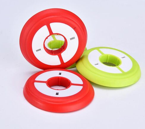 10Pcs 5.9CM Multi-Color Round Silicone Fishing Line Storage Holders Fishing String Reel Spools Lines Keeper Fishing-Rig Organizer in Kuwait