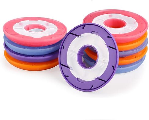 10Pcs 5.9CM Multi-Color Round Silicone Fishing Line Storage Holders Fishing String Reel Spools Lines Keeper Fishing-Rig Organizer in Kuwait