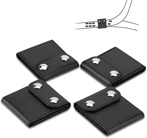 4 Pcs PU Leather Clips in Saudi Arabia
