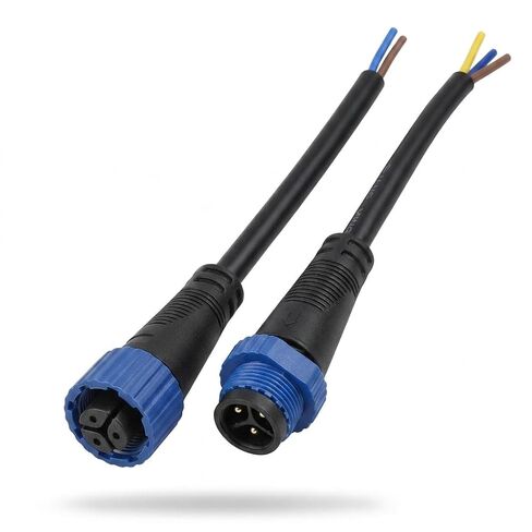 M15 Waterproof Connector Set, IP67 Rated Male and Female in-Line Connectors for LED Power Supply, Industrial Sensor & Automotive Wiring (2-Pin) in Kuwait