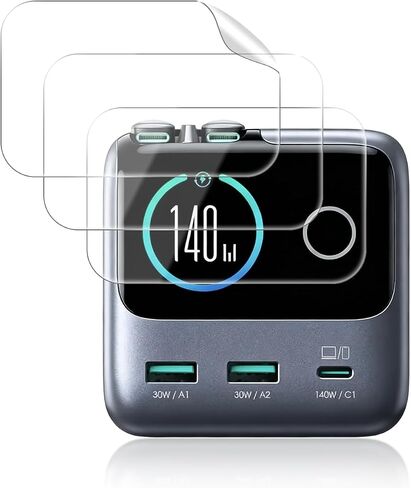 3-Pack Screen Protector Compatible with JOYROOM PODIX 140W 5-Port Desktop GaN Charger, HD Clear Soft Protective Film Skin, Anti-Scratch, Anti-Fingerprint, Bubble-Free in Kuwait