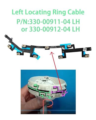 Hupaivrmrar Left Locating Ring Flex Cable For Meta Oculus Quest 2 VR Handle Controller cable Repair Replacement Part Accessory Number 330-00911-04 LH or 330-00912-04 LH in Kuwait