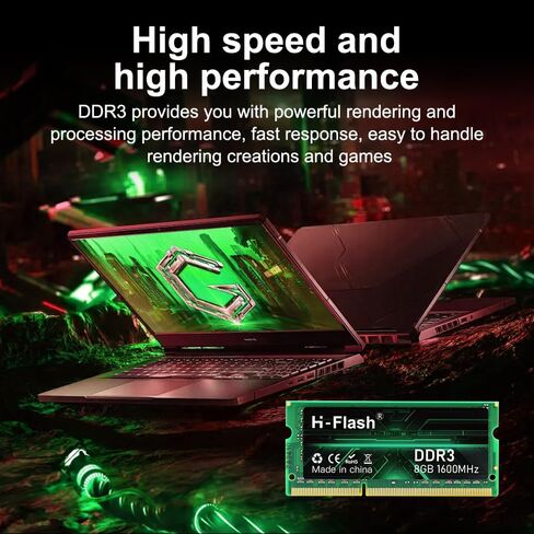8GB DDR3 1600MHz PC3-12800 Non-ECC Unbuffered 1.5V CL11 204 Pin SODIMM Laptop Notebook PC Computer Memory RAM Module Upgrade in Kuwait