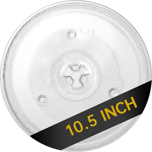 10.5" Microwave Glass Turntable Plate, 10.5" / 27cm Microwave Tray Replacement Glass Plate, Glass Tray Replacement for LG, GE, Magic Chef, Hotpoint, Panasonic, Kenmore, etc in Saudi Arabia