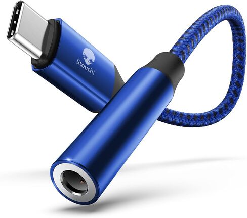 Stouchi USB C to 3.5mm Dongle Adapter, Type C Headphone Audio Jack Cord in Kuwait