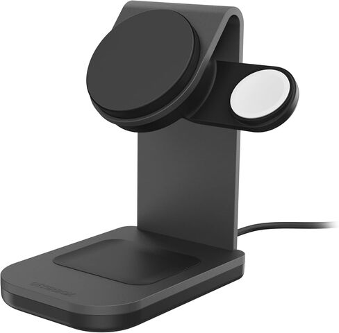 OtterBox 2-in-1 Space Saving Wireless Charging Stand - Black in Kuwait