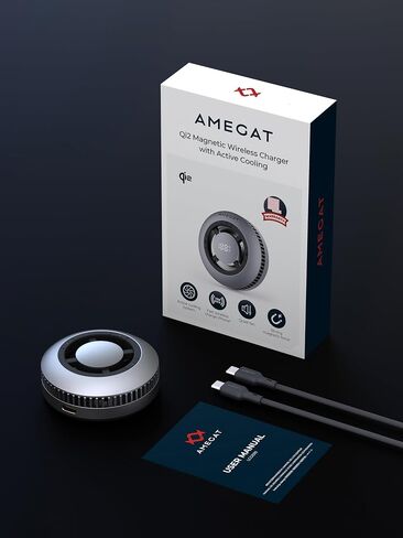 Magnetic Wireless Charger with Active Semiconductor Cooling System,15W Qi2 MagSafe Fast Charging Pad for Gaming & Live Streaming, Phone Cooler for Video Recording for iPhone 17 16 15 14 13 12 Series in Kuwait
