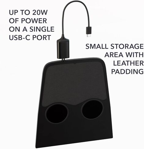 TWRAPS Dual Wireless Charging Pad for Ford Mustang Mach-E 2021-2026, Center Console Phone Charger for iPhone 14 15 16 17 Including Pro & Max, Compatible with MagSafe, 2022 2023 2024 2025 Accessories in Kuwait