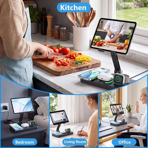 30W Charging Station for Apple Multiple Devices,Foldable Wireless Charger in Kuwait