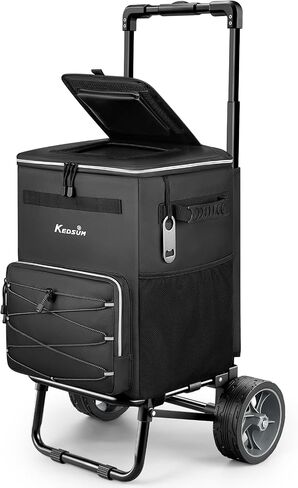KEDSUM 60-Can 250LB Rolling Cooler, 20H Cold Retention Cooler with Wheels in Kuwait