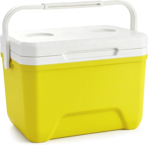 1 Pcs 6 Liter Mini Hard Cooler, Portable Outdoor Cooler,Yellow in Kuwait