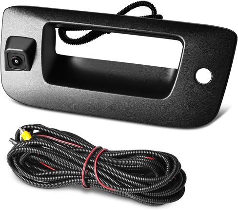 Rear Tailgate Handle Backup Camera Compatible with 2007-2013 Chevy Silverado/GMC Sierra 1500 2500HD 3500HD Tailgate Reversing View Park Assist Camera Replaces 22755304 180°Wide Angle in Kuwait