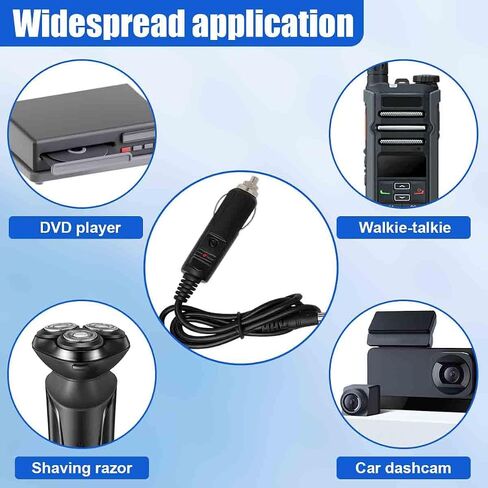 12V Car Charger with 5V DC Power Cable, 11 Connectors (Black) in Saudi Arabia