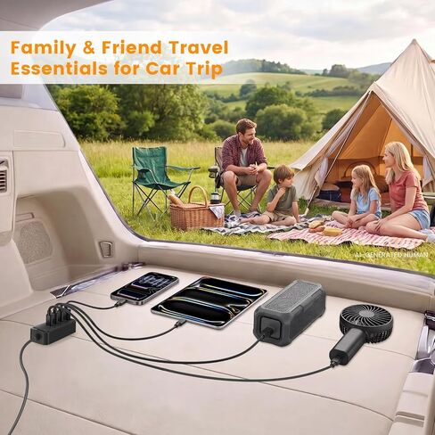 127.5W Fast USB C Car Charger Multiple Ports, 6 Port Road Trip Essentials in Kuwait