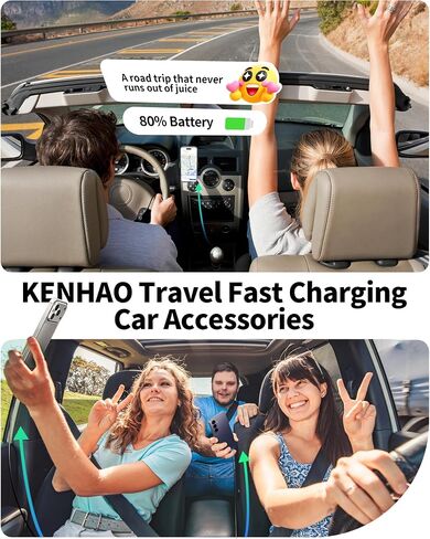 iPhone 17 16 15 Pro Max Car Charger,130W 3Port Super Fast USB C Car Charger in Kuwait